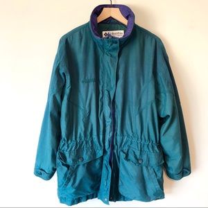 Columbia | Vintage Windbreaker Jacket Teal Size L